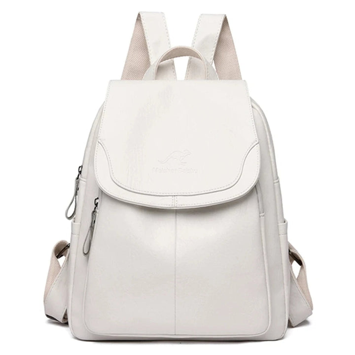 Women's Leather Backpack - Safe Stylish Organised Travel