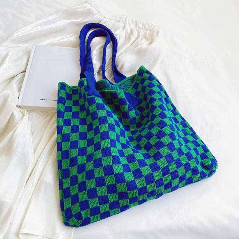 Women's Crocheted Tote Bag - Stylish Handmade Spacious Durable