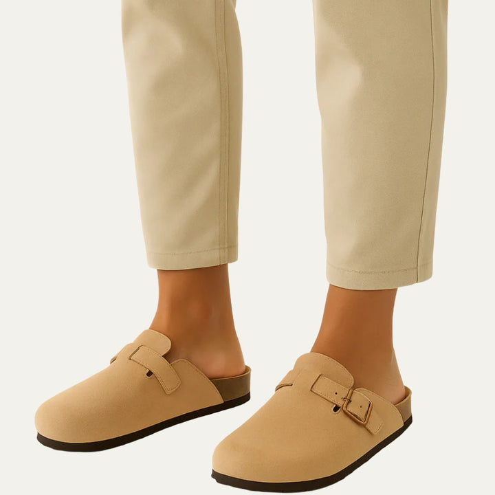 The Amalfi Beige Suede Clogs for Men — Relaxed Old Money Style