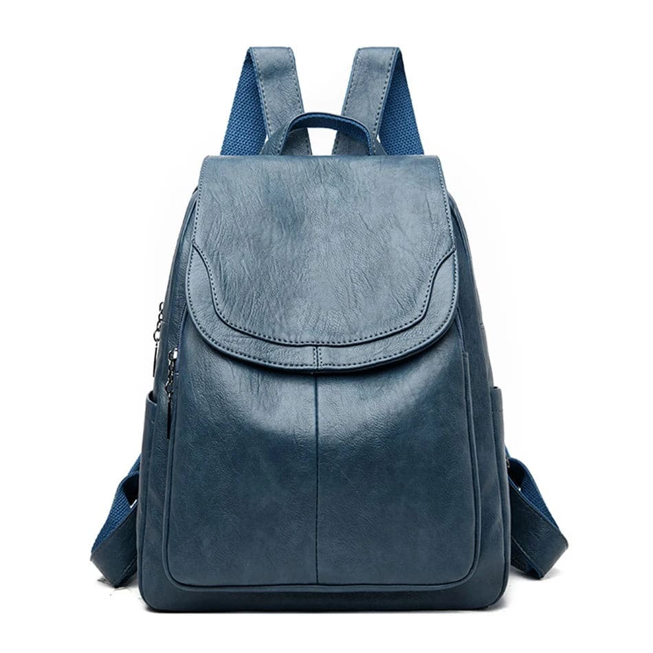 Women's Leather Backpack - Safe Stylish Organised Travel