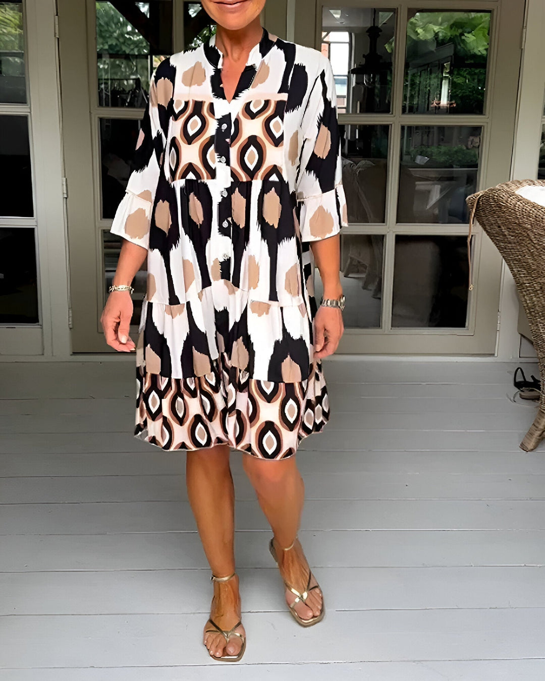 Mia | Midi Dress with Buttons