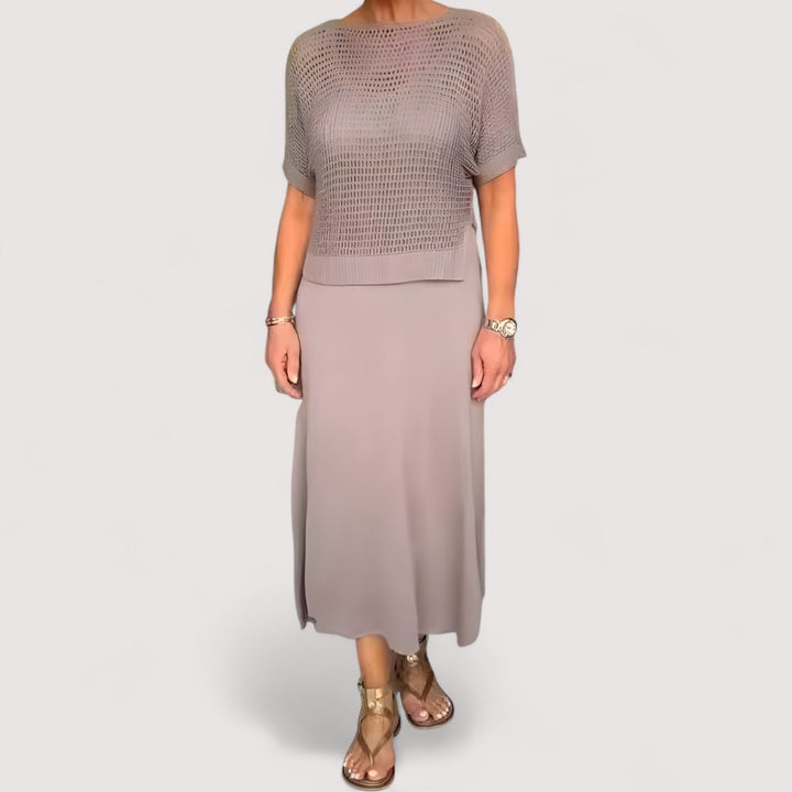 Eleanor™ | Summer Dress with Knitted Top