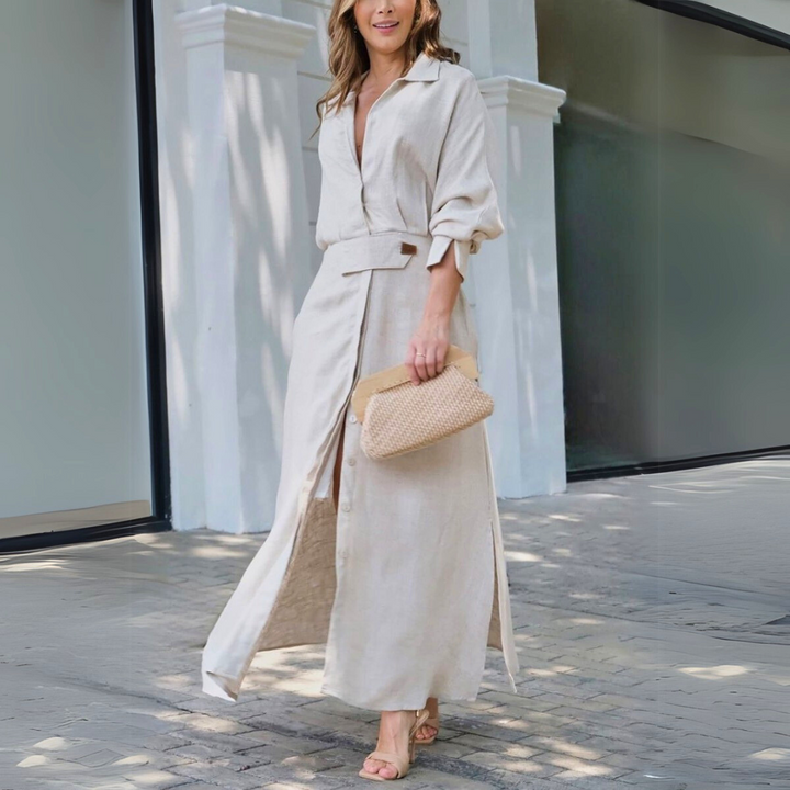 Alexandra™ | Elegant Maxi Dress with V-Neck