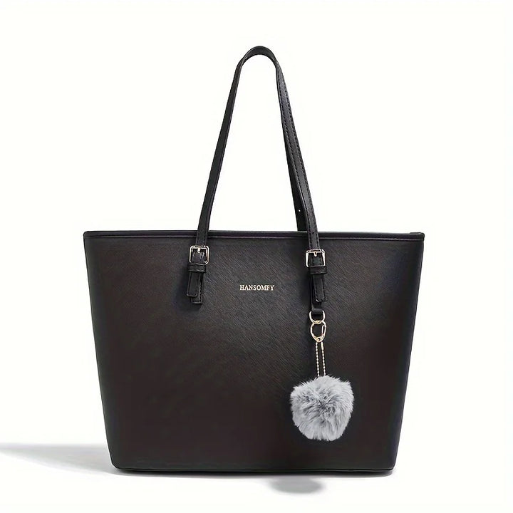 Women's Elegant Large Capacity Tote Shoulder Bag - Versatile Everyday