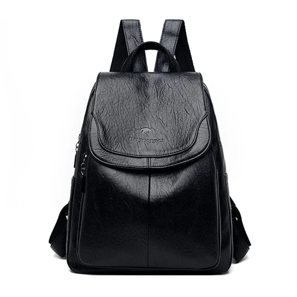 Women's Leather Backpack - Safe Stylish Organised Travel