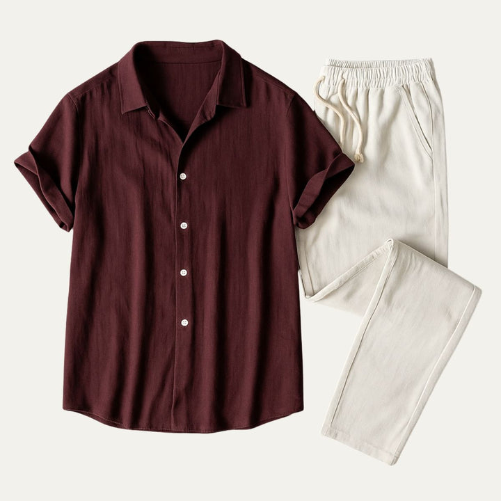 The Amalfi Linen Set – Summer Shirt & Trousers for Men