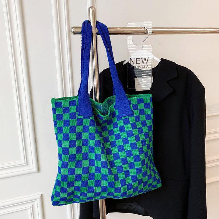 Women's Crocheted Tote Bag - Stylish Handmade Spacious Durable