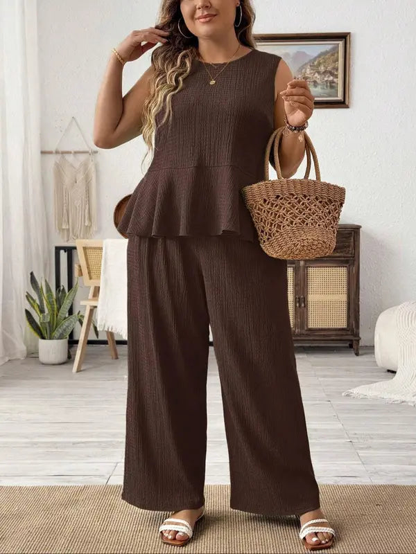 KAMILLE™ – Lightweight Summer Casual Two-Piece Outfit