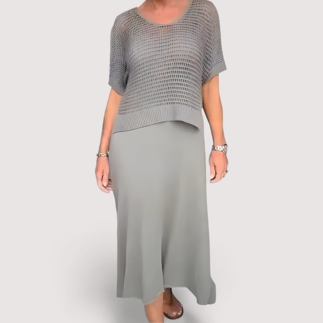 Eleanor™ | Summer Dress with Knitted Top