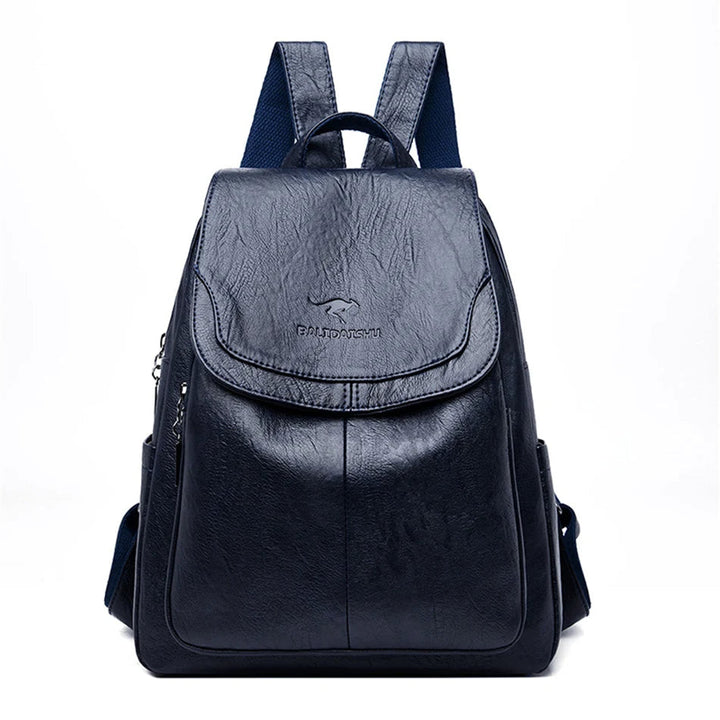 Women's Leather Backpack - Safe Stylish Organised Travel