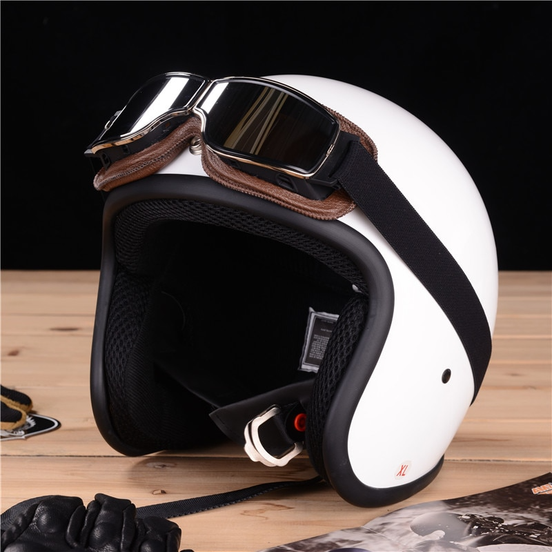 Maverick - Vintage Leather Motorcycle Goggles for Men