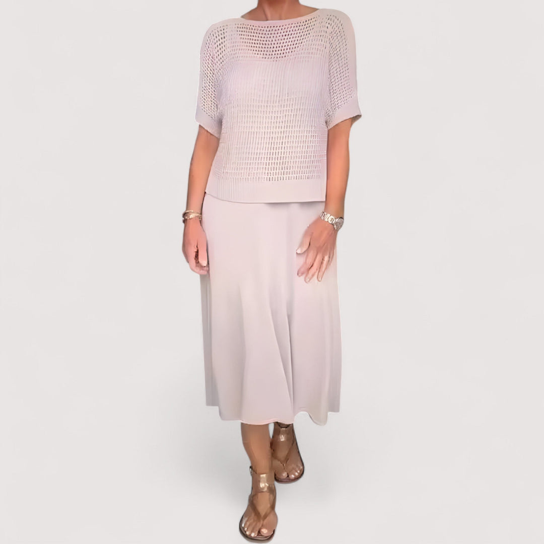 Eleanor™ | Summer Dress with Knitted Top