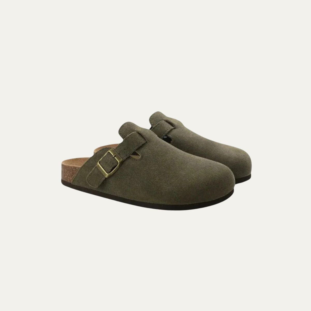 The Aristocrat Old Money Suede Clogs