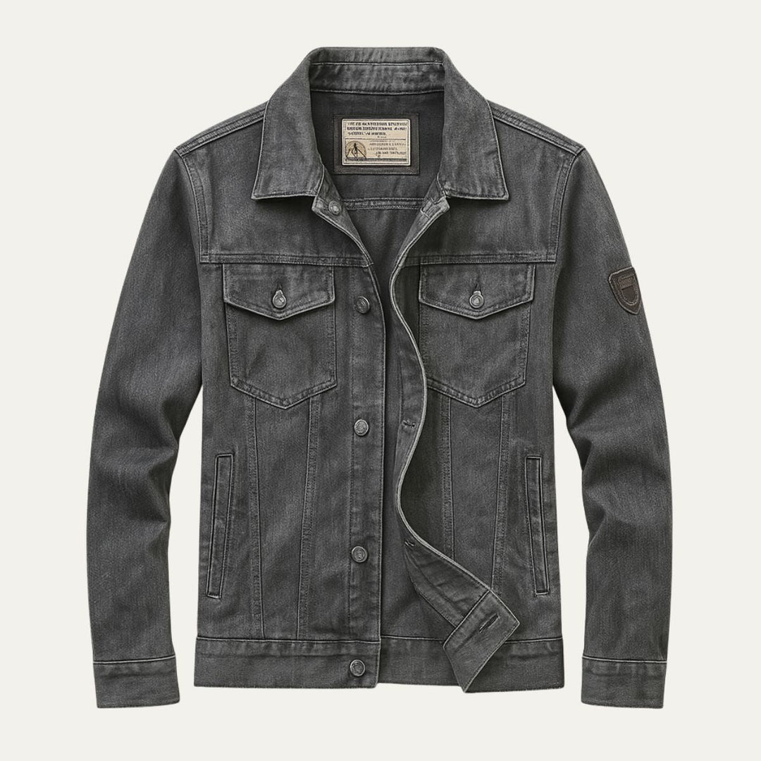 The Vintage Suede Cargo Jacket for Men — Lightweight Outdoor Style