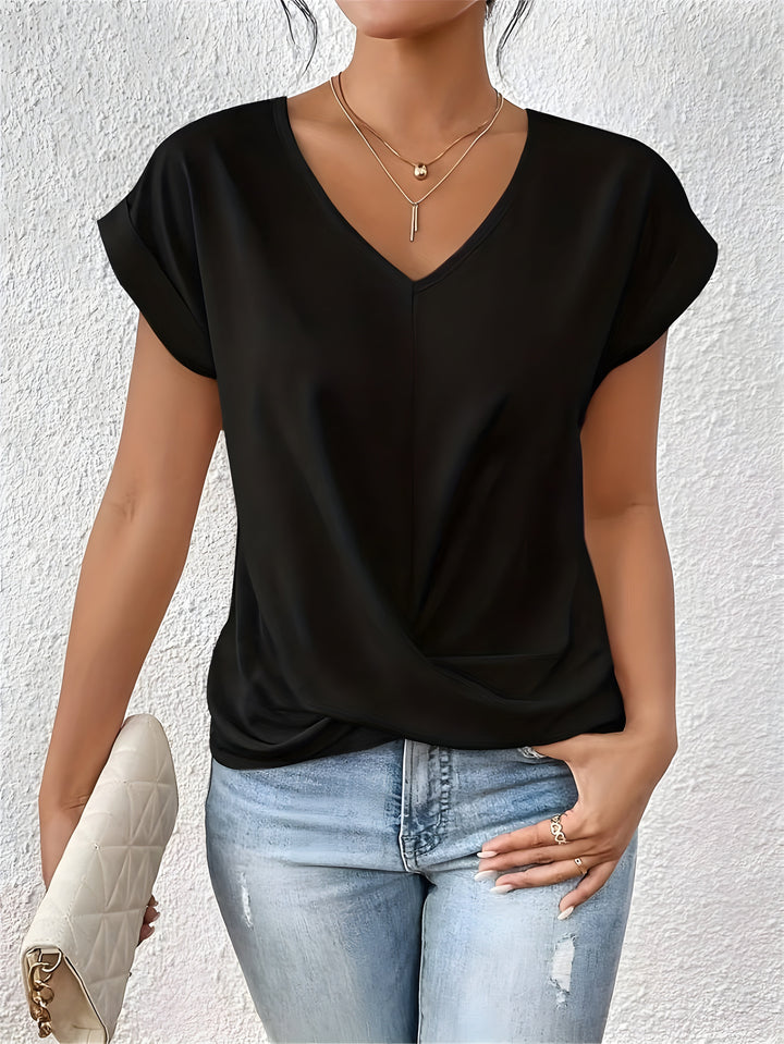 Elizabeth | V-Hals Twist Front Top