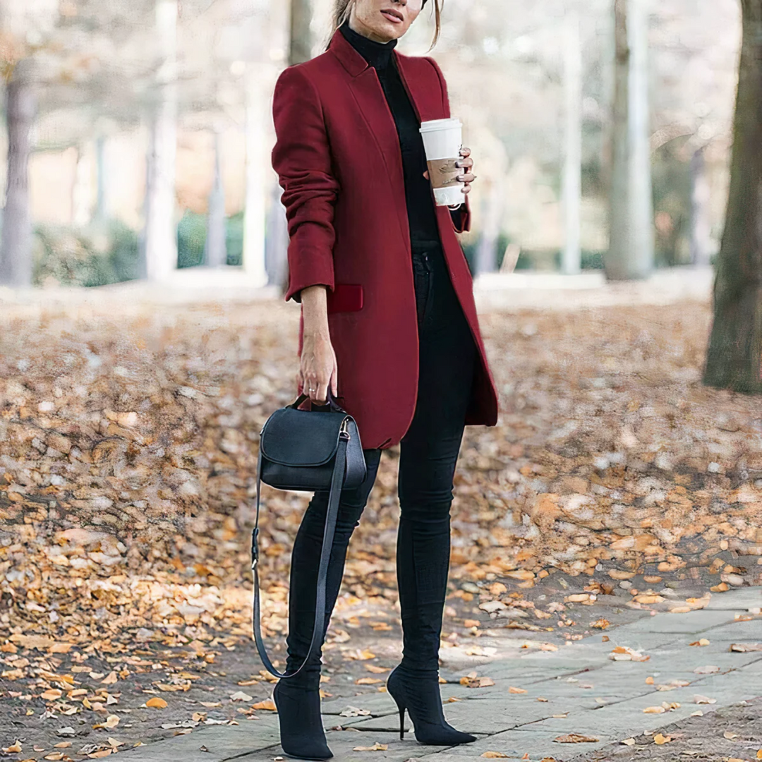 Women’s Trench Coat – Tailored Fit – Luxury Fabric – Full Length – Formal Style