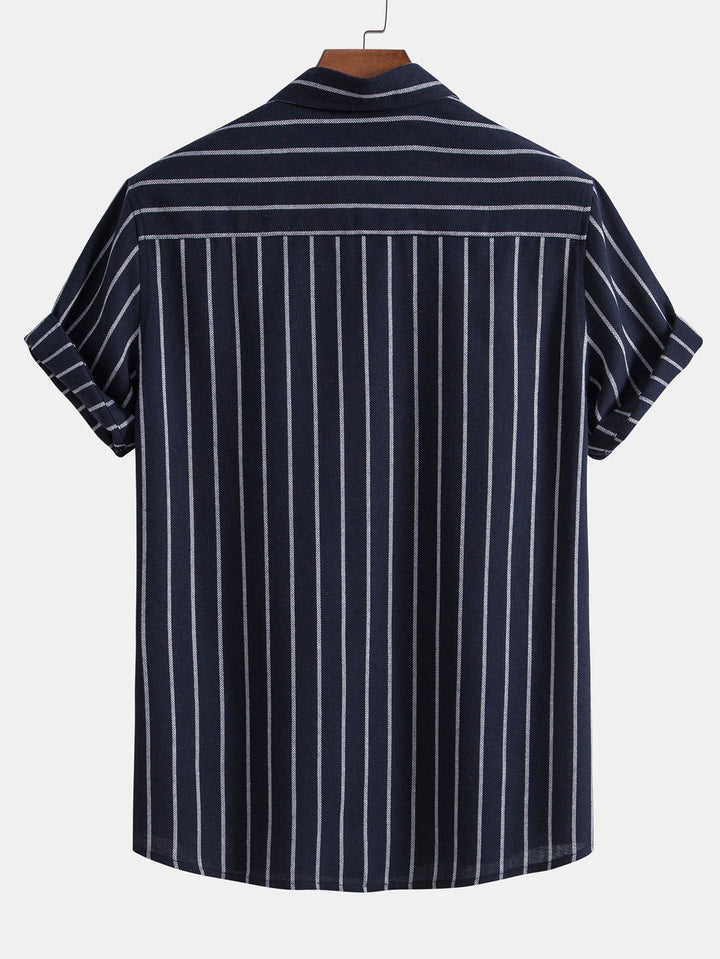 Striped Shirt & Relaxed Trousers Set