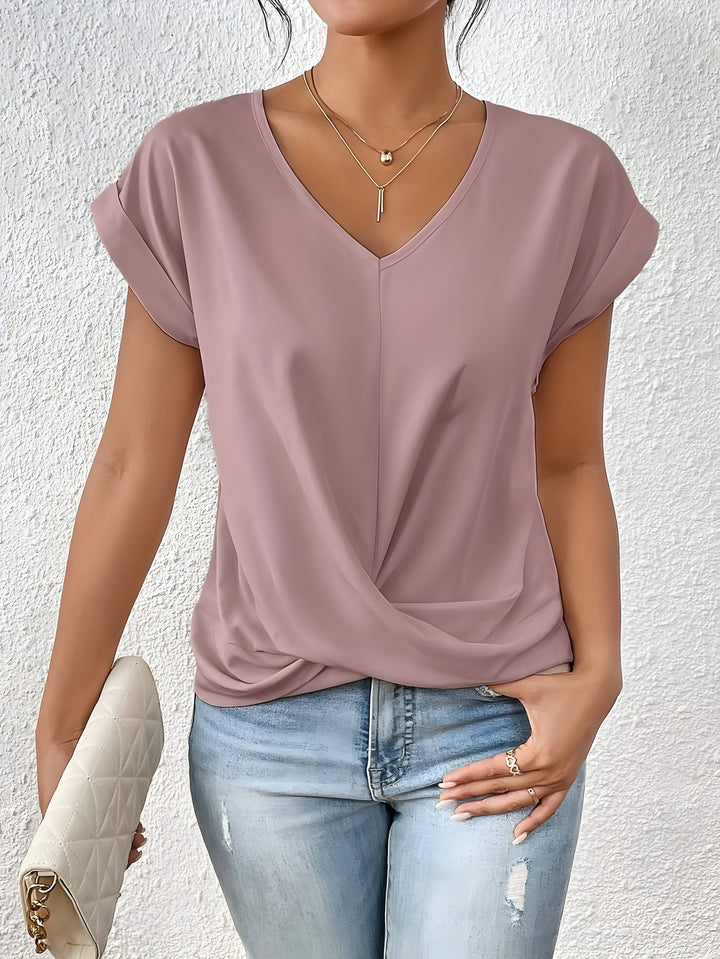 Elizabeth | V-Hals Twist Front Top
