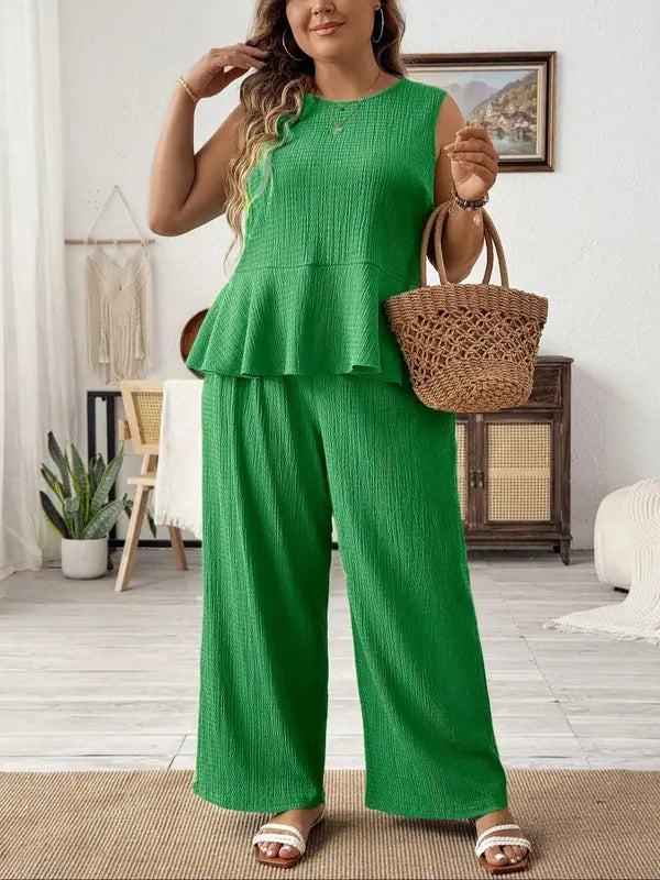 KAMILLE™ – Lightweight Summer Casual Two-Piece Outfit