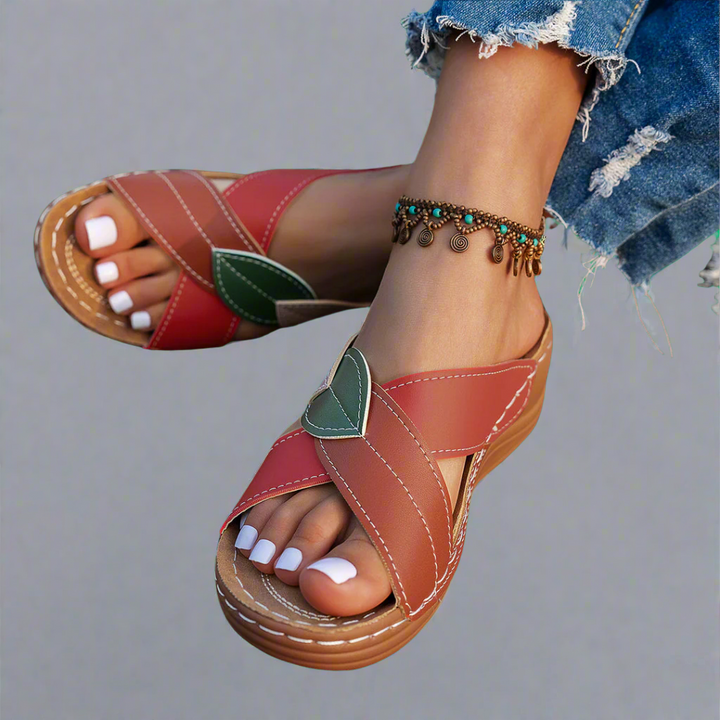 Nina | Handmade Wedge Sandals from Premium Material