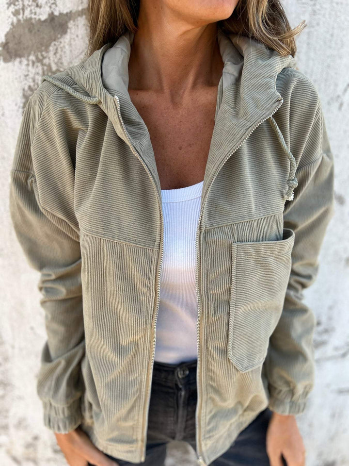 Isabella  Casual jacket with hood and zip