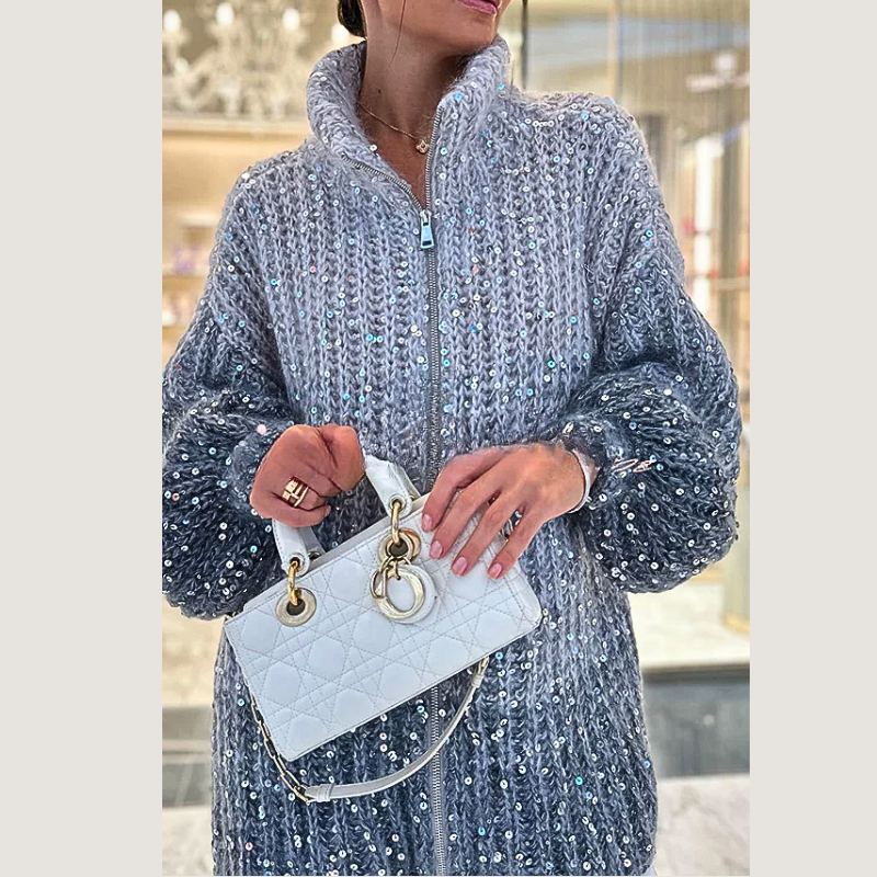 Janice | Elegant Glitter Cardigan