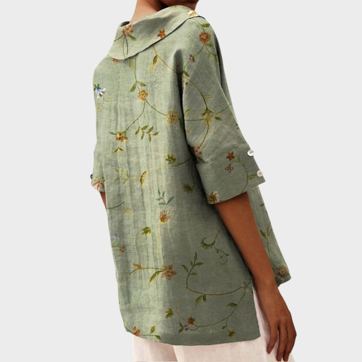 Olivia – Elegant Linen Top