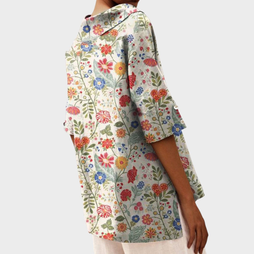 Olivia – Elegant Linen Top