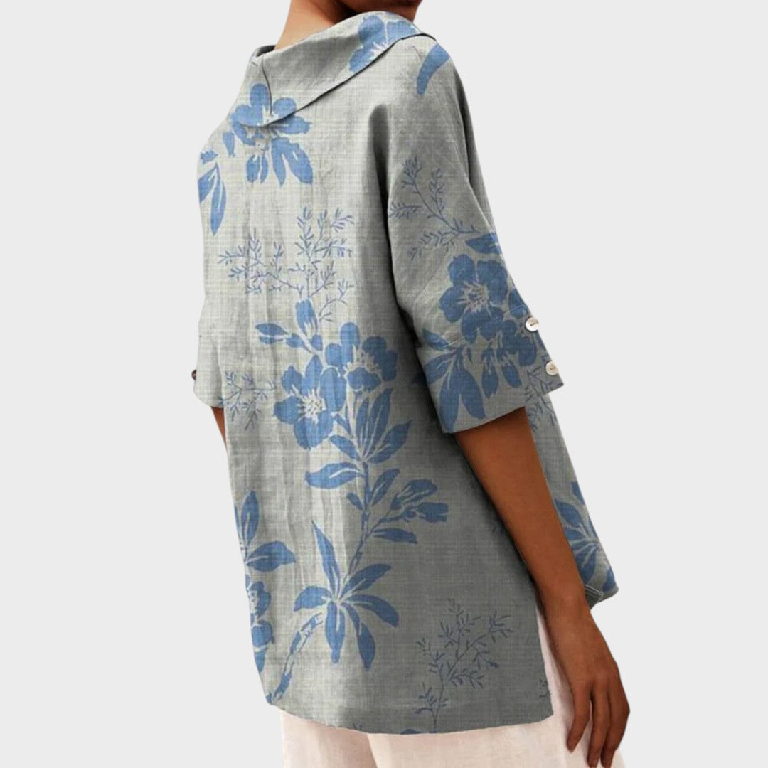 Olivia – Elegant Linen Top