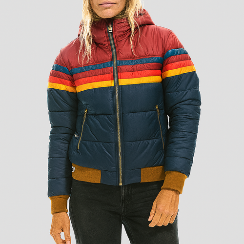 Isabella  Women's retro parka with faux fur hood