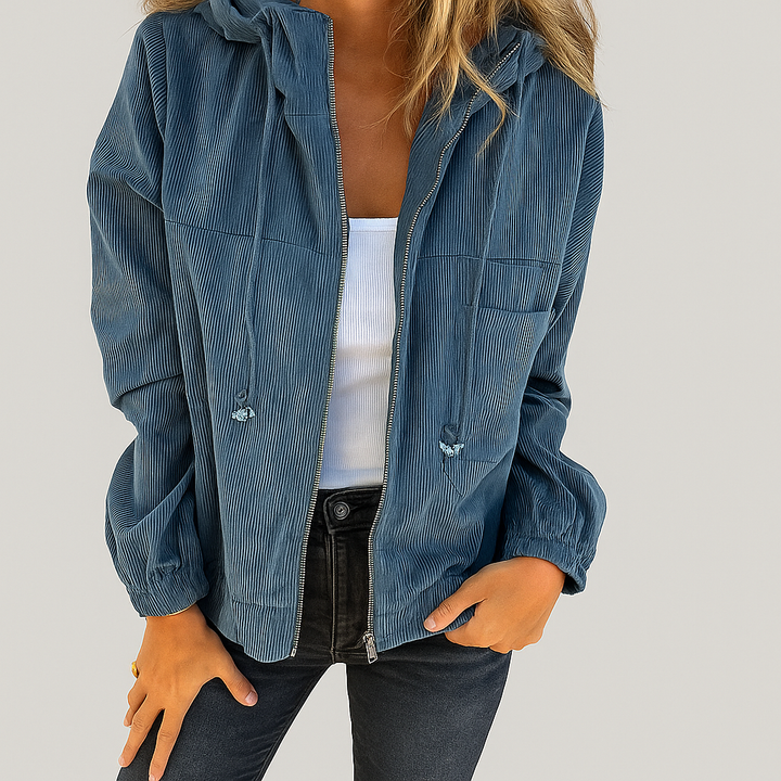 Isabella  Casual jacket with hood and zip