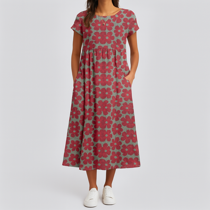 Isabella™ Floral Print Midi Dress