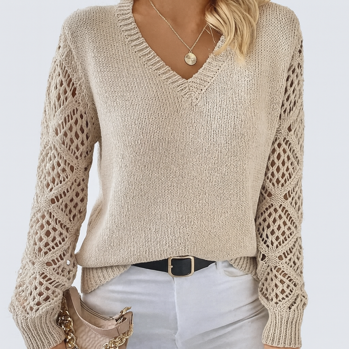 Martha - Couture V-Neck Jumper