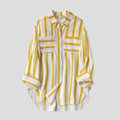 Eira – Striped Button-Up Shirt
