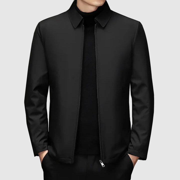 Men’s Jacket - Smart Casual - Fitted Design - Classic Collar - Zip Closure