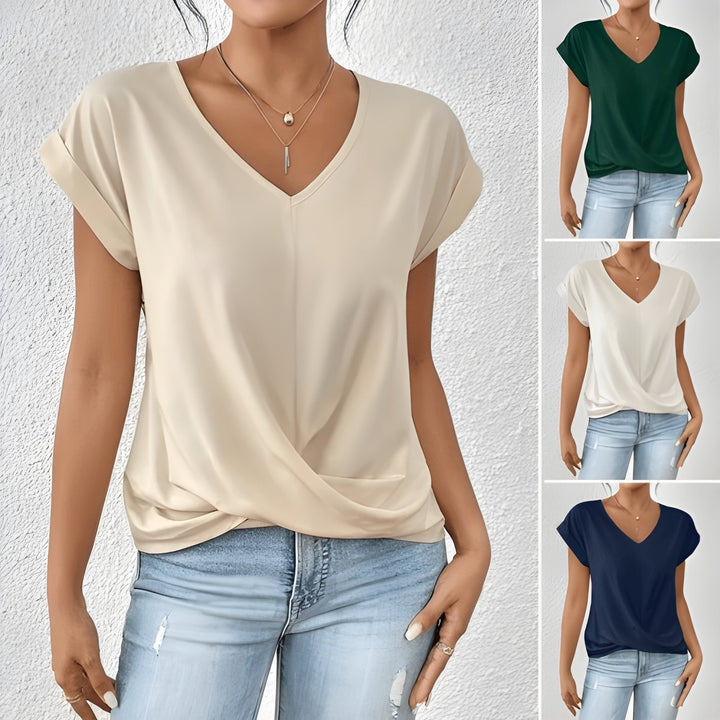 Elizabeth | V-Hals Twist Front Top