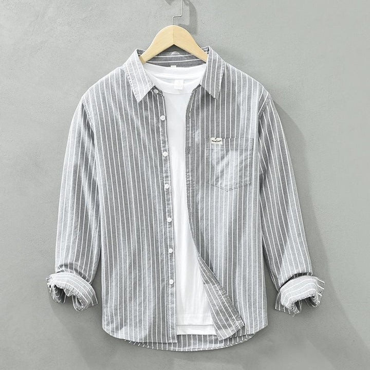 EDWARD™ | Striped Shirt in Premium Linen