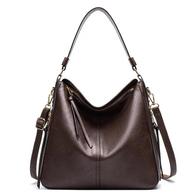 Macy - Stylish Large Leather Tote Bag for Women
