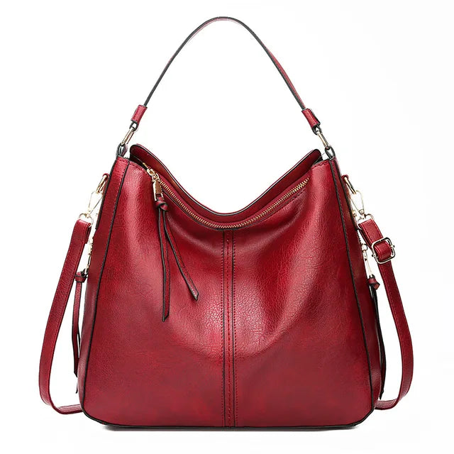 Macy - Stylish Large Leather Tote Bag for Women