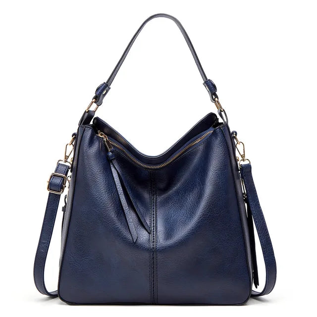 Macy - Stylish Large Leather Tote Bag for Women