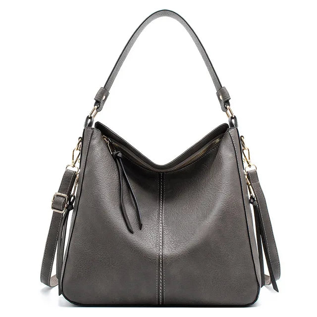 Macy - Stylish Large Leather Tote Bag for Women