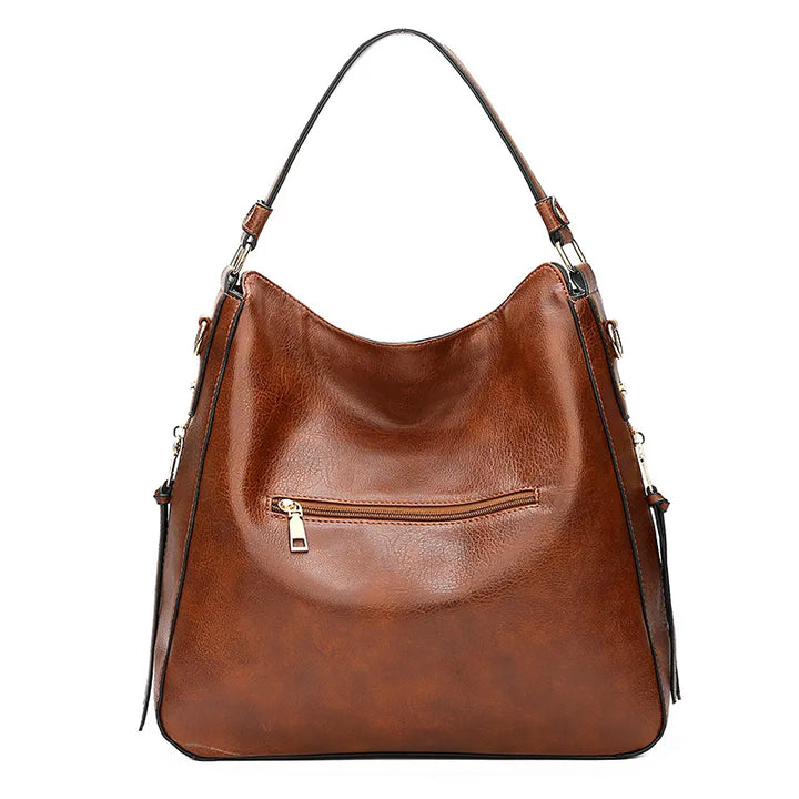 Macy - Stylish Large Leather Tote Bag for Women