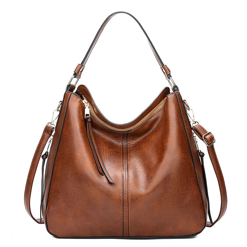 Macy - Stylish Large Leather Tote Bag for Women
