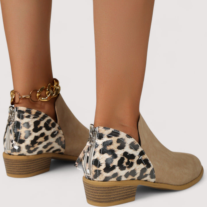 Elizabeth™ | Leopard-Chic Ankle Boots