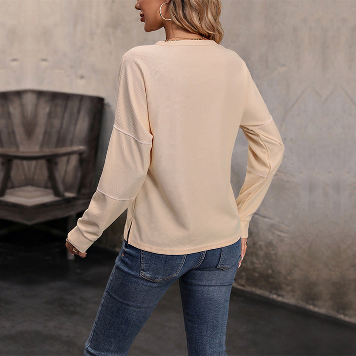 Olivia | Women’s Knit Top – Relaxed Fit – Stylish Long Sleeve Pullover