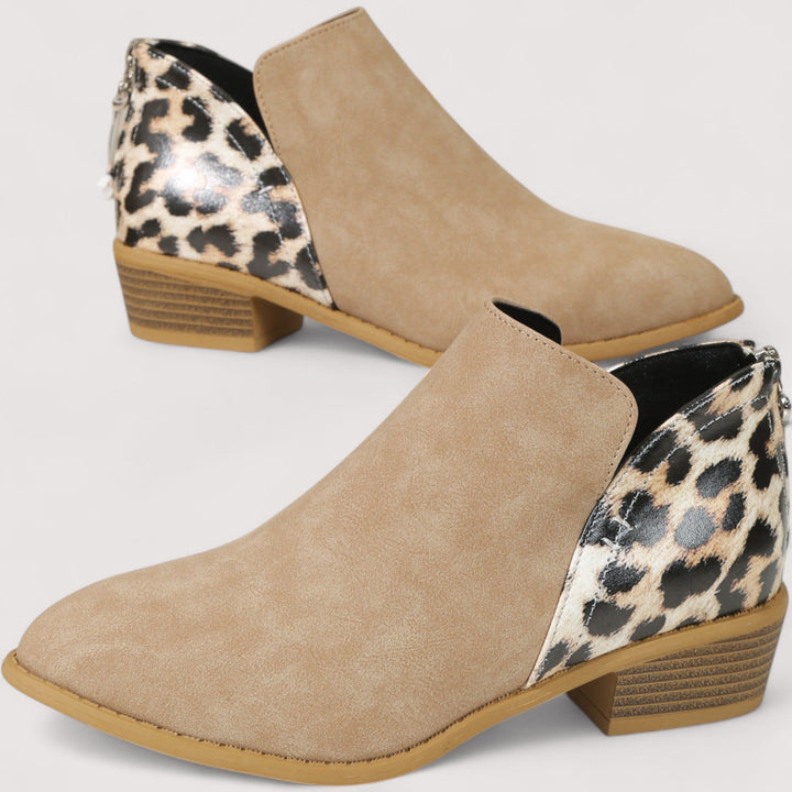 Elizabeth™ | Leopard-Chic Ankle Boots