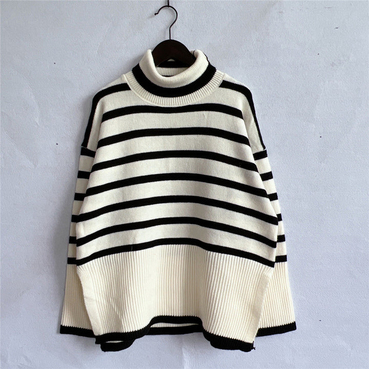 Cara | Striped Knit Sweater for Comfort and Style