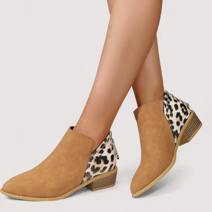 Elizabeth™ | Leopard-Chic Ankle Boots
