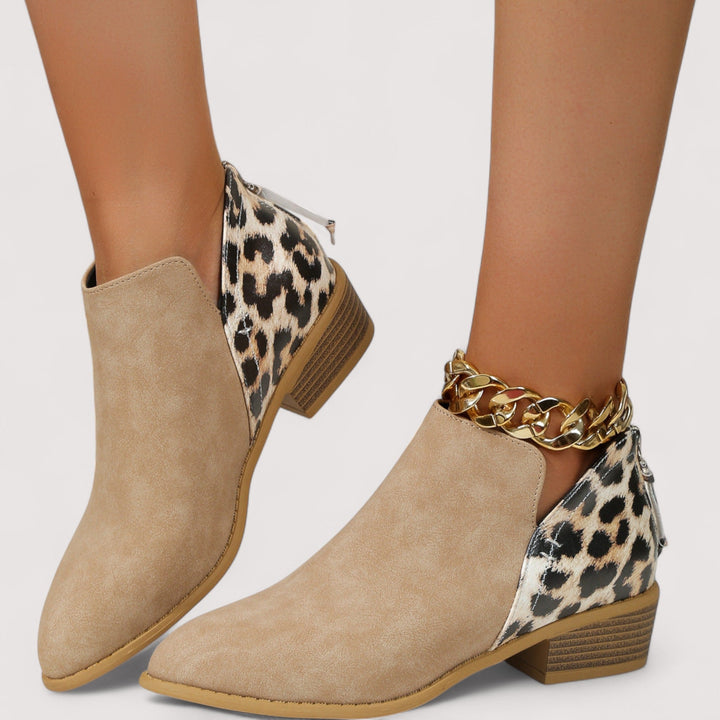 Elizabeth™ | Leopard-Chic Ankle Boots