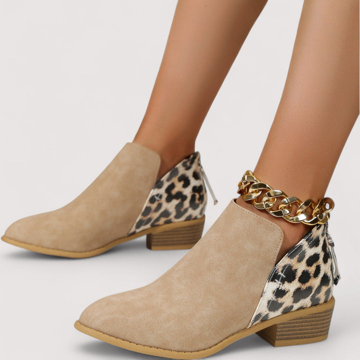 Elizabeth™ | Leopard-Chic Ankle Boots